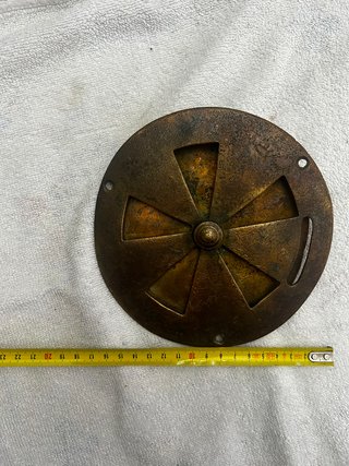 Lote 3 Mirillas y Rejilla Latón Antiguo