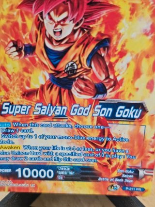 Carta Dragon Ball sSGSS Son Goku