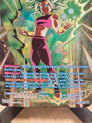Carta Dragon Ball - Energetic Frenzy Kefla