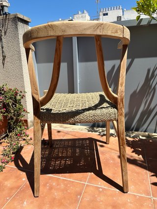 SILLA DE COMEDOR (MADERA DE TECA). Modelo ALIS.