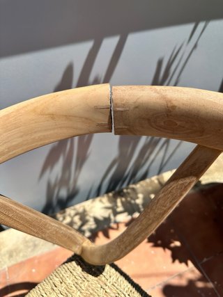 SILLA DE COMEDOR (MADERA DE TECA). Modelo ALIS.