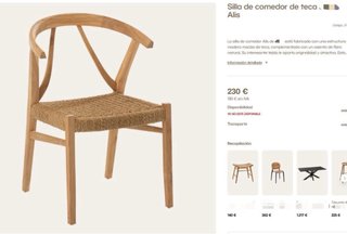 SILLA DE COMEDOR (MADERA DE TECA). Modelo ALIS.