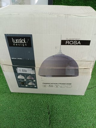 Lámpara colgante LUSSIOL cerámica gris