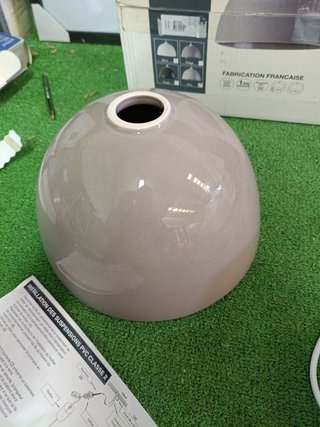 Lámpara colgante LUSSIOL cerámica gris
