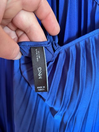 Vestido Mango Azul Talla XL