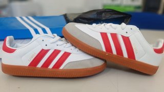 Zapatillas Adidas Samba Blancas y Rojas