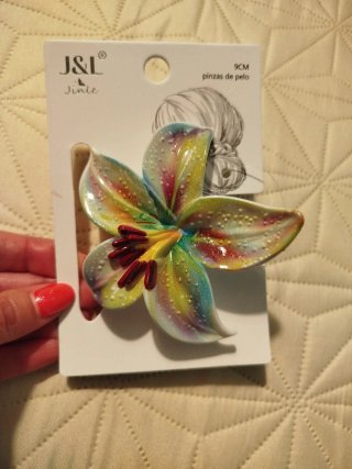 Pinza de pelo flor J&L