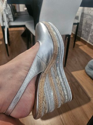 Zapatos Alma en Pena Plata Talla 38