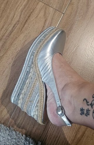 Zapatos Alma en Pena Plata Talla 38