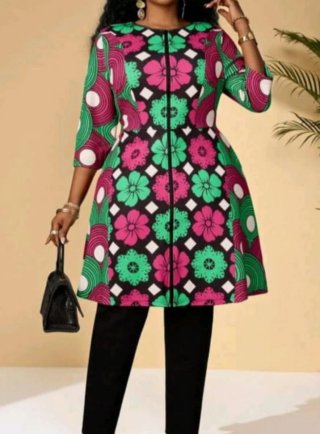 Vestido estampado floral tallas 52/54/56