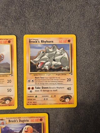 Lotto Pokemon Vintage Raro Brock Non Holo