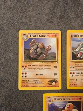 Lotto Pokemon Vintage Raro Brock Non Holo