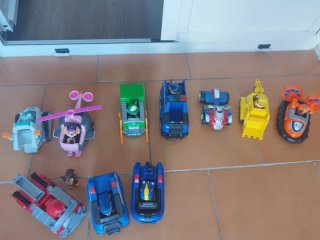 Coches Patrulla Canina con personajes