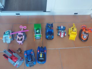 Coches Patrulla Canina con personajes