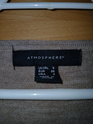 Vestido Atmosphere beige talla S