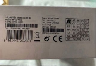 Portátil Huawei Matebook D Plata