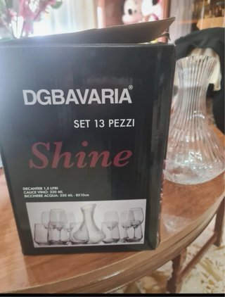 Set 13 Pezzi DGBAVARIA Shine Decanter e Calici