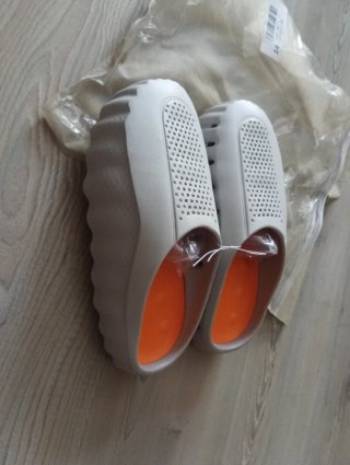 Chanclas Hombre Talla 42 Gris Naranja