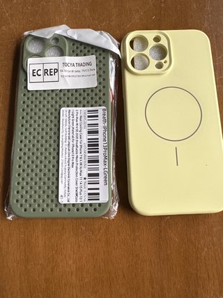 Custodia iPhone 13 Pro Max Verde Chiaro e Giallo