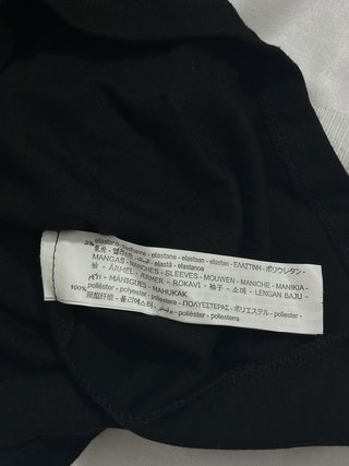 Abito Bershka nero con maniche a sbuffo tg L