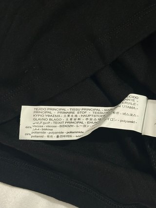 Abito Bershka nero con maniche a sbuffo tg L