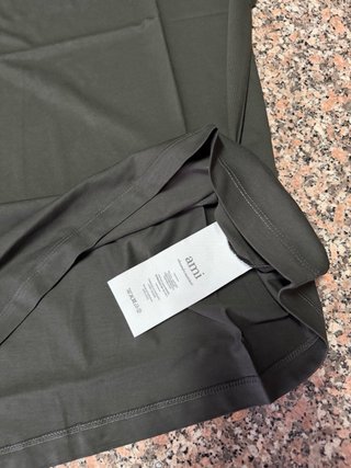 T-shirt Ami Paris Verde Oliva Tamanho L
