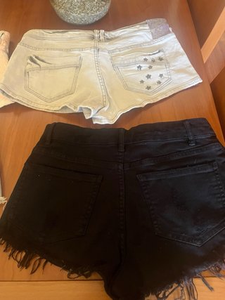 Shorts vaqueros rotos talla 34
