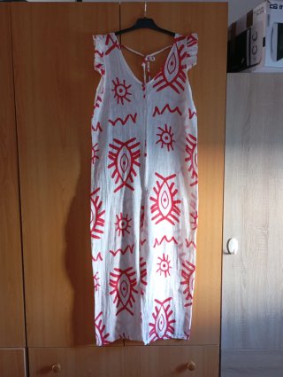 Mono largo estampado sin mangas