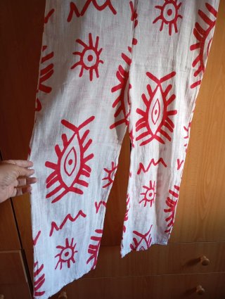Mono largo estampado sin mangas