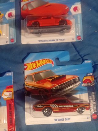 Lote 4 coches Hot Wheels: Honda, Mazda, Porsche, D