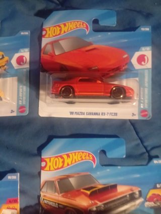 Lote 4 coches Hot Wheels: Honda, Mazda, Porsche, D