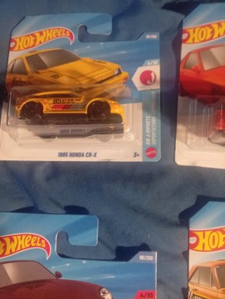 Lote 4 coches Hot Wheels: Honda, Mazda, Porsche, D