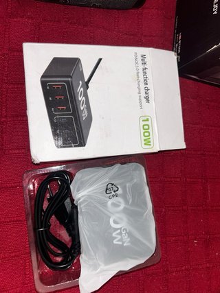 Cargador 100W GaN Negro