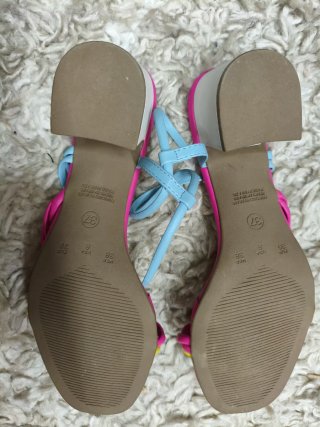 Sandalias VILLAROSA verano azules y rosas