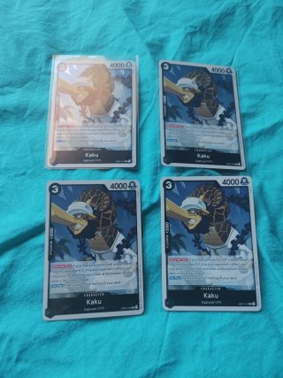 4 Cartas One Piece TCG Kaku EB04-043