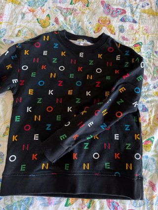 Sudadera Kenzo infantil con logo multicolor