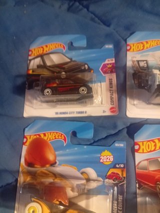 Lote 4 coches Hot Wheels