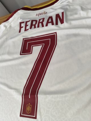 Camiseta España Ferran Mundial 2026. Fan version.