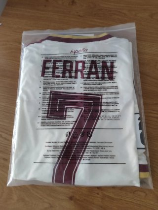 Camiseta España Ferran Mundial 2026. Fan version.