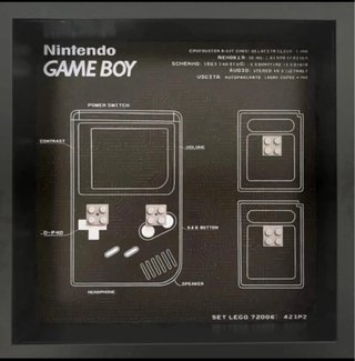 Cornice Quadro per Lego Game Boy