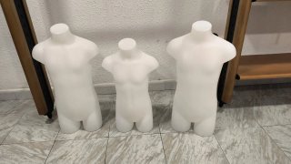 Bustos maniquí infantil (3 unidades)