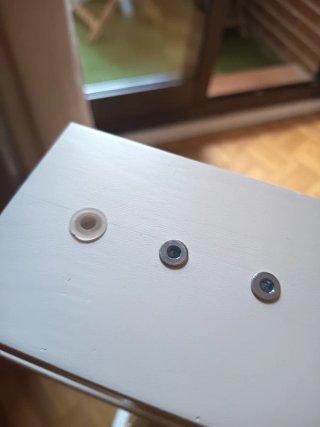 Caballete di legno bianco Ikea