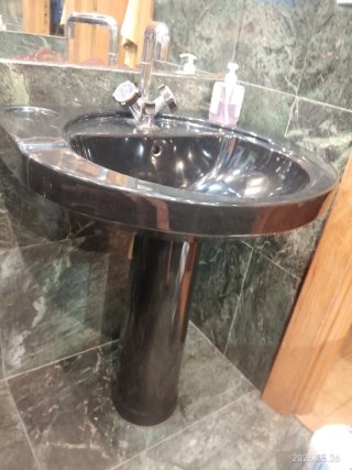 Lavabo + grifo italiano retractil