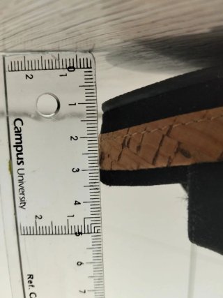 Sandalias cuña negras