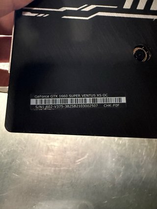 MSI Nvidia GTX 1660 Super