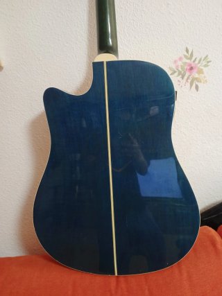 Guitarra Acústica Verde Oscuro
