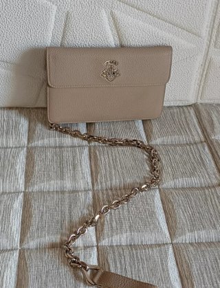 Portafoglio Bally donna con catena beige