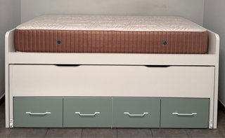 Cama nido 90cm con almacenaje y colchón