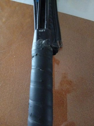 Raqueta de Tenis Negra y Azul