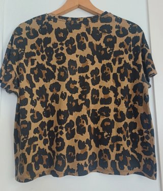 Camiseta Pull&Bear Estampado Animal Print Talla M